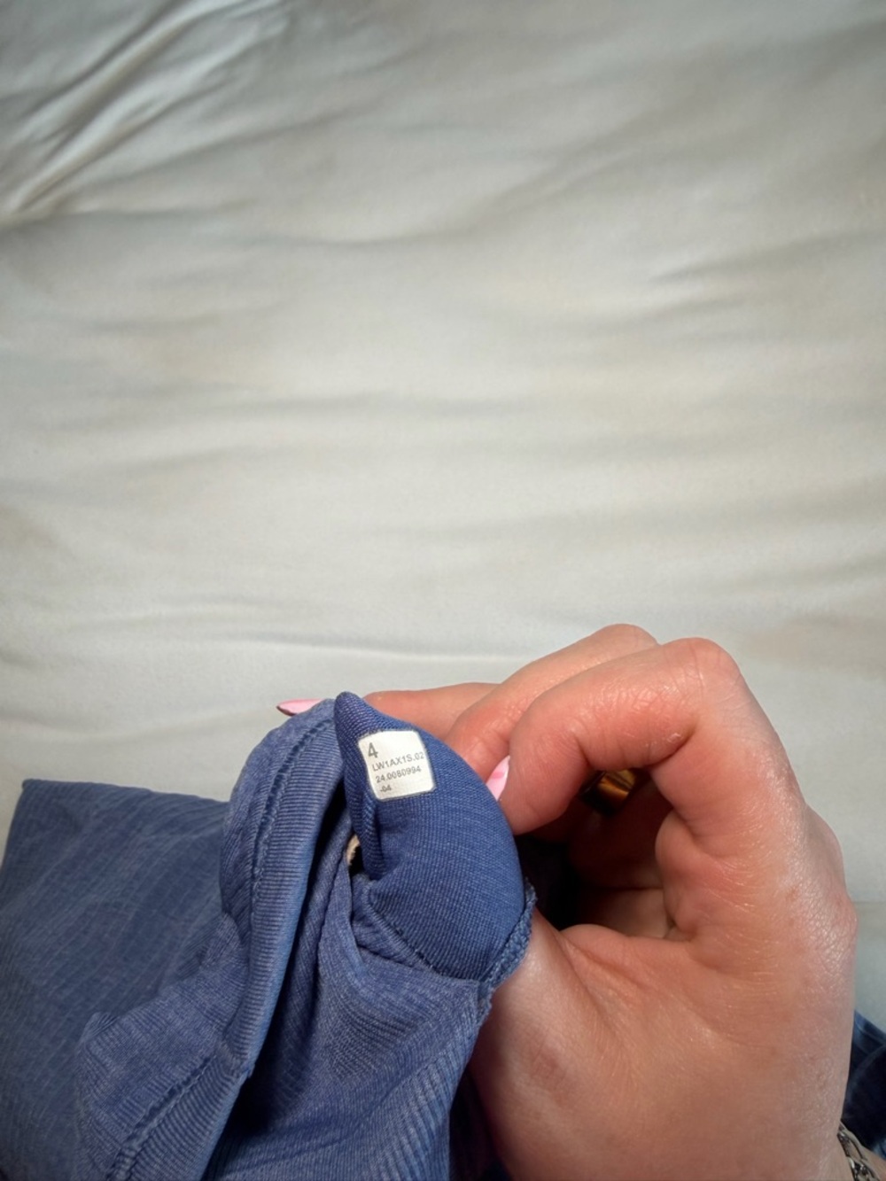 lululemon athletica Blue Ribbed Racerback Tank Top - Picture 6 of 6